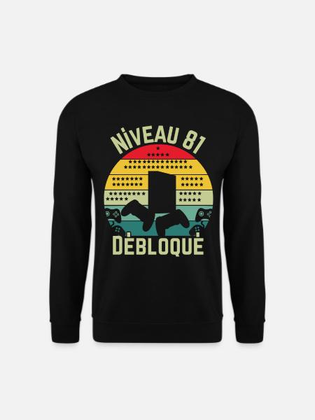 Level 81 Detached - Unisex Sweatshirt - black