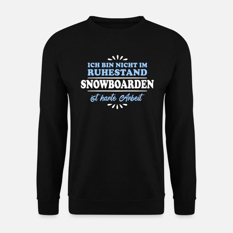 Retraité Retraité Snowboarder - Sweat-shirt Unisexe - noir
