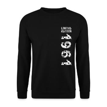 1961 idée cadeau d’anniversaire édition Vintage - Sweat-shirt Unisexe - noir - Devant - Alina (178cm) & Michal (187cm)