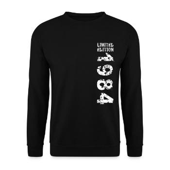 1984 idée cadeau d’anniversaire Vintage Edition 1984 - Sweat-shirt Unisexe - noir - Devant - Alina (178cm) & Michal (187cm)