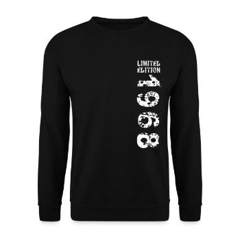 1968 Geburtstag Geschenkidee Vintage Edition 1968 - Unisex Pullover - Schwarz - Vorne - Alina (178cm) & Michal (187cm)