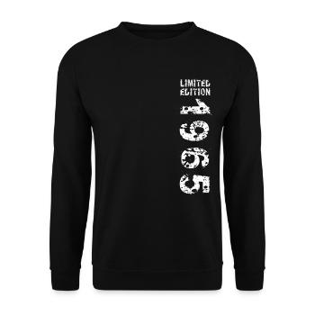 Idée cadeau anniversaire 1965 Édition Vintage 1965 - Sweat-shirt Unisexe - noir - Devant - Alina (178cm) & Michal (187cm)