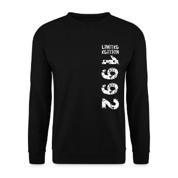 1992 Geburtstag Geschenkidee Vintage Edition 1992 - Unisex Pullover - Schwarz - Vorne - Alina (178cm) & Michal (187cm)