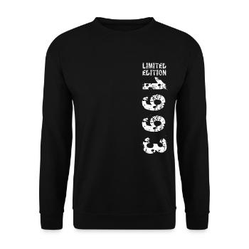 1993 Geburtstag Geschenkidee Vintage Edition 1993 - Unisex Pullover - Schwarz - Vorne - Alina (178cm) & Michal (187cm)