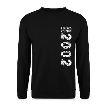 2002 Geburtstag Geschenkidee Vintage Edition 2002 - Unisex Pullover - Schwarz - Vorne - Alina (178cm) & Michal (187cm)