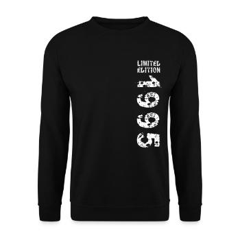 1995 Geburtstag Geschenkidee Vintage Edition 1995 - Unisex Pullover - Schwarz - Vorne - Alina (178cm) & Michal (187cm)
