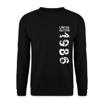 1986 Geburtstag Geschenkidee Vintage Edition 1986 - Unisex Pullover - Schwarz - Vorne - Alina (178cm) & Michal (187cm)