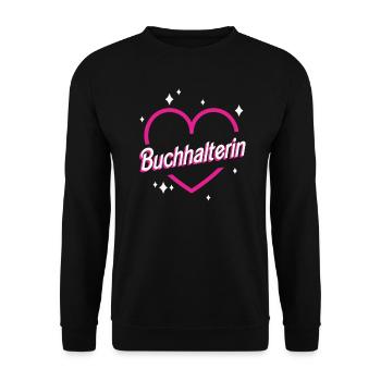 Accounting heartfelt gift idea for - Unisex Sweatshirt - black - Front - Alina (178cm) & Michal (187cm)