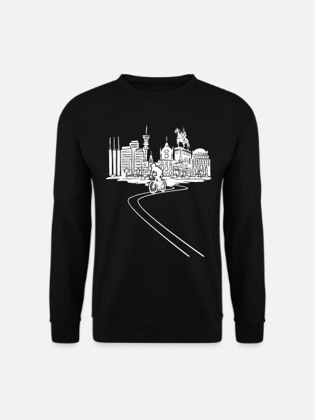 HANNOVER Cyclocross Bike Rennrad MTB Gravel-Bike - Unisex Pullover - Schwarz