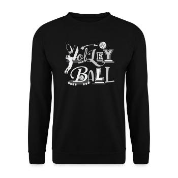 Volleyball Ball Volleyball Players Sports Volleyball - Unisex Sweatshirt - black - Front - Alina (178cm) & Michal (187cm)