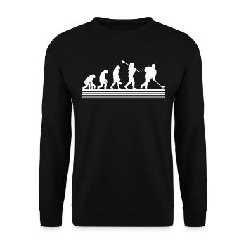 Joueur de hockey sur glace Jeu de hockey sur glace - Sweat-shirt Unisexe - noir - Devant - Alina (178cm) & Michal (187cm)
