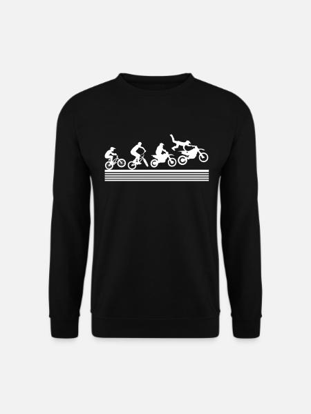 Pit-bike supermoto Dirtbike Evolution Pitbike - Unisex Pullover - Schwarz