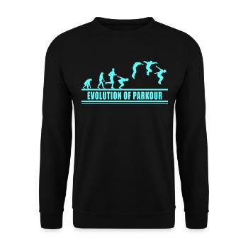 Freerunning Freerunner Obstacle Course Running - Unisex Sweatshirt - black - Front - Alina (178cm) & Michal (187cm)