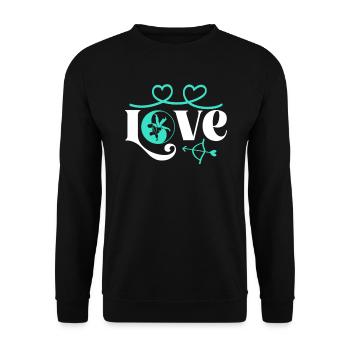 Judoka Taekwondo Karaté Aikido Ju-Jutsu - Sweat-shirt Unisexe - noir - Devant - Alina (178cm) & Michal (187cm)