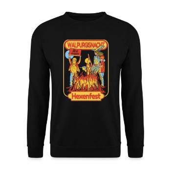Gothic Witches Resin Chunks Occult - Unisex Sweatshirt - black - Front - Alina (178cm) & Michal (187cm)