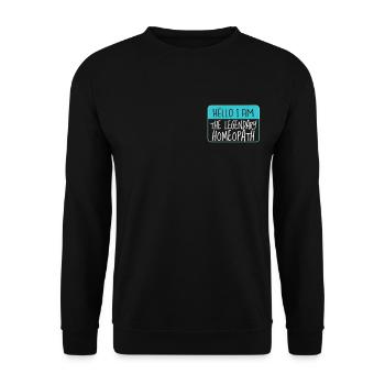 Legendary Homeopathic Herbal Naturopaths - Unisex Sweatshirt - black - Front - Alina (178cm) & Michal (187cm)