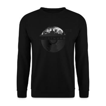 Dortmund Discotheque 80s 90s Music - Unisex Sweatshirt - black - Front - Alina (178cm) & Michal (187cm)