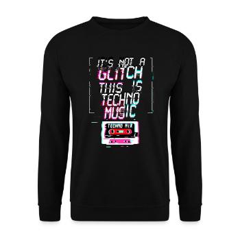 Hardcore Rave Music Raver 90s EDM DJ Rave - Unisex Sweatshirt - black - Front - Alina (178cm) & Michal (187cm)