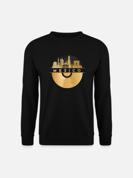 Disque Vinyle - Skyline-Mexico - Sweat-shirt Unisexe - noir