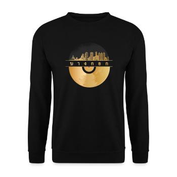 Disque Vinyle Musique Skyline-Thaïlande-Bangkok - Sweat-shirt Unisexe - noir - Devant - Alina (178cm) & Michal (187cm)