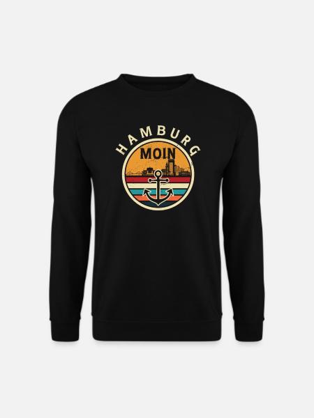 LOVE Hamburg Stadt Urlaub-Reisen - Unisex Pullover - Schwarz