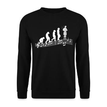 Cornemuses d’Écosse écossaise - Sweat-shirt Unisexe - noir - Devant - Alina (178cm) & Michal (187cm)