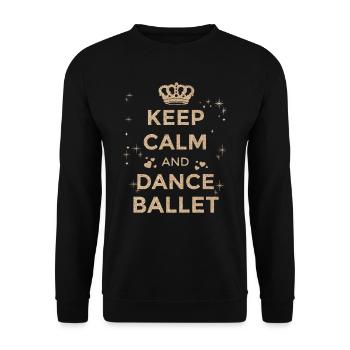 Ballet Dancer Girl Ballet Dancing Sayings - Unisex Sweatshirt - black - Front - Alina (178cm) & Michal (187cm)