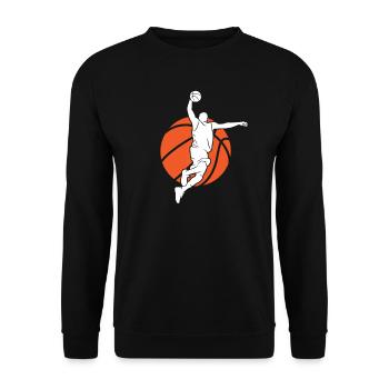 Basketball Players Basketball Players Basketball - Unisex Sweatshirt - black - Front - Alina (178cm) & Michal (187cm)