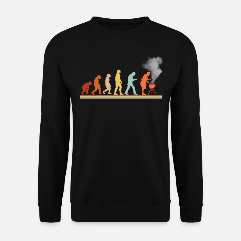 BBQ Barbecue Evolution grillen Barbecue-Grill - Unisex Pullover - Schwarz