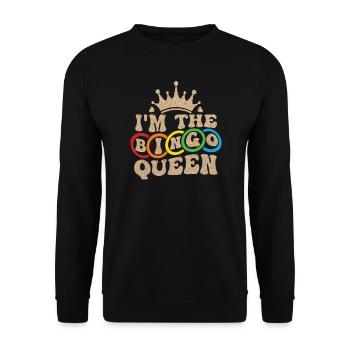 Bingo Player Bingo Game Bingo Game Games Bingo - Unisex Sweatshirt - black - Front - Alina (178cm) & Michal (187cm)