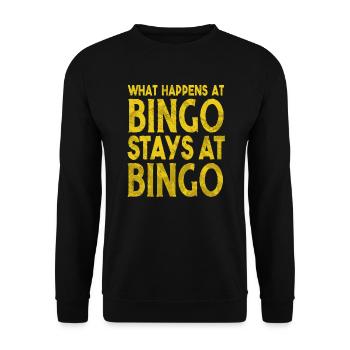 Bingo Player Bingo Game Bingo Game Games Bingo - Unisex Sweatshirt - black - Front - Alina (178cm) & Michal (187cm)