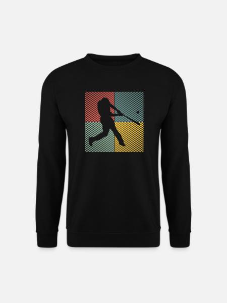 Baseball Softball Vintage Baseball - Sweat-shirt Unisexe - noir
