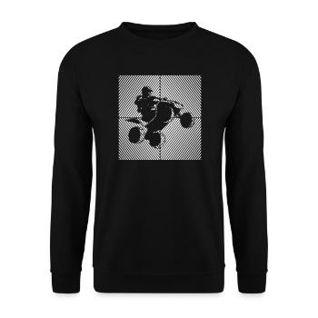ATV Quad Bike Fahrzeuge Offroad Quad Bike - Unisex Pullover - Schwarz - Vorne - Alina (178cm) & Michal (187cm)