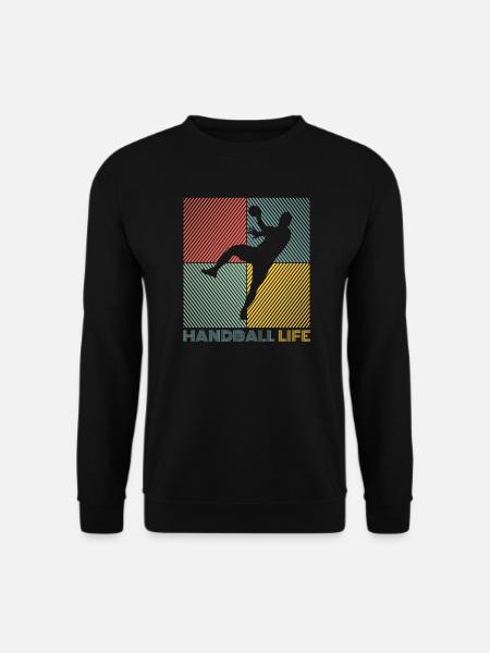 Handballspieler Handball-Ball Handballer Game - Unisex Pullover - Schwarz