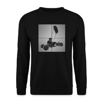 Strand-Kite Windracer Land-Kite Kite-Strandsegler - Unisex Pullover - Schwarz - Vorne - Alina (178cm) & Michal (187cm)