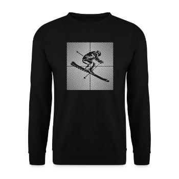 Skiing Ski Ski Lift Skiing Skiing Skis - Unisex Sweatshirt - black - Front - Alina (178cm) & Michal (187cm)
