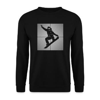 Snowboard Snowboarding Skilift Snowboarder - Unisex Pullover - Schwarz - Vorne - Alina (178cm) & Michal (187cm)