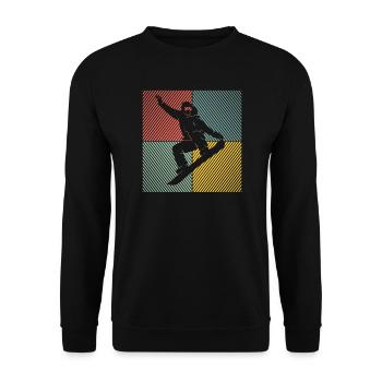 Skiing Ski Ski Lift Skiing Skiing Skis - Unisex Sweatshirt - black - Front - Alina (178cm) & Michal (187cm)