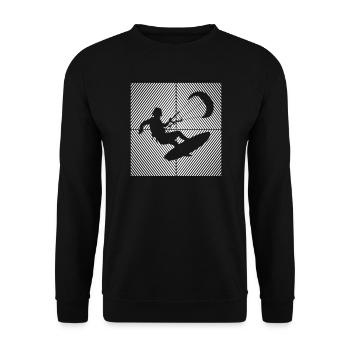 Kitesurf Kiteboard Kitesurfing Kite Surf Board - Sweat-shirt Unisexe - noir - Devant - Alina (178cm) & Michal (187cm)