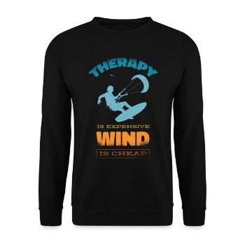 Kitesurf Kiteboards Kitesurfing Kite Surf Board - Sweat-shirt Unisexe - noir - Devant - Alina (178cm) & Michal (187cm)