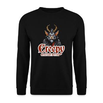 Cryptozoologist Mystery Myths Halloween - Unisex Sweatshirt - black - Front - Alina (178cm) & Michal (187cm)