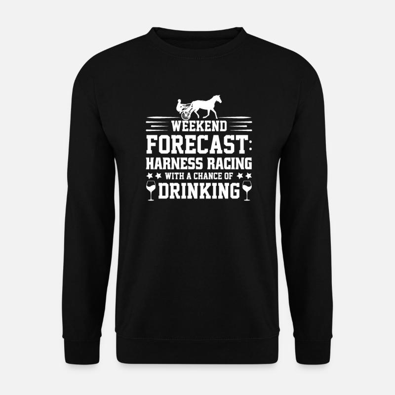 Trabrennpferd Trabrennsport Pferdesport Pferde - Unisex Pullover - Schwarz