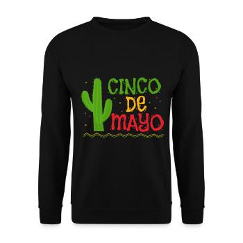 Cactus Cinco De Mayo Fiesta Mexicaine Mexique - Sweat-shirt Unisexe - noir - Devant - Alina (178cm) & Michal (187cm)