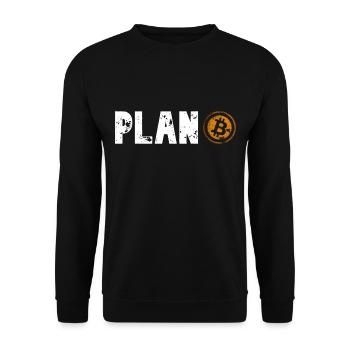 plan bitcoin vintage B BITCOIN LOGO DESIGN - Sweat-shirt Unisexe - noir - Devant - Alina (178cm) & Michal (187cm)