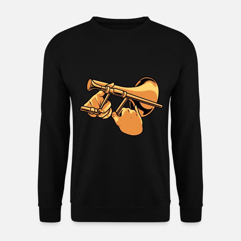 Posaune - Unisex Pullover - Schwarz