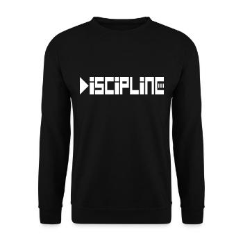 discipline - Sweat-shirt Unisexe - noir - Devant - Alina (178cm) & Michal (187cm)