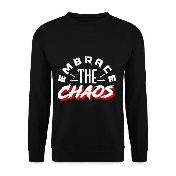 Embrace Your Quirks - Authenticity Is Gorgeous - Unisex Sweatshirt - black - Front - Alina (178cm) & Michal (187cm)