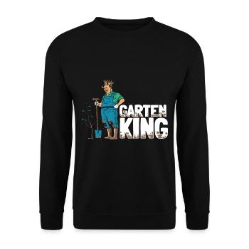 Garten Hobbygärtner Pflanzen Blumen Gärtner - Unisex Pullover - Schwarz - Vorne - Alina (178cm) & Michal (187cm)