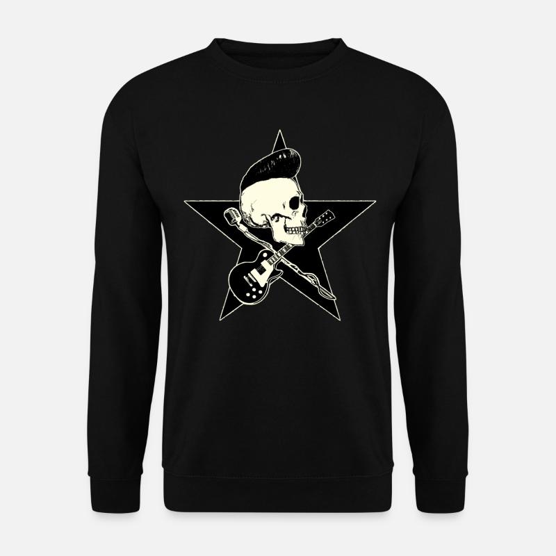 Rock-n-Roll Skull - Unisex Pullover - Schwarz