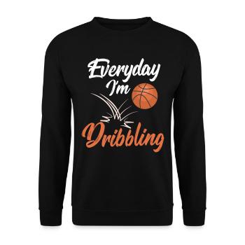Panier de basket sport joueur - Sweat-shirt Unisexe - noir - Devant - Alina (178cm) & Michal (187cm)